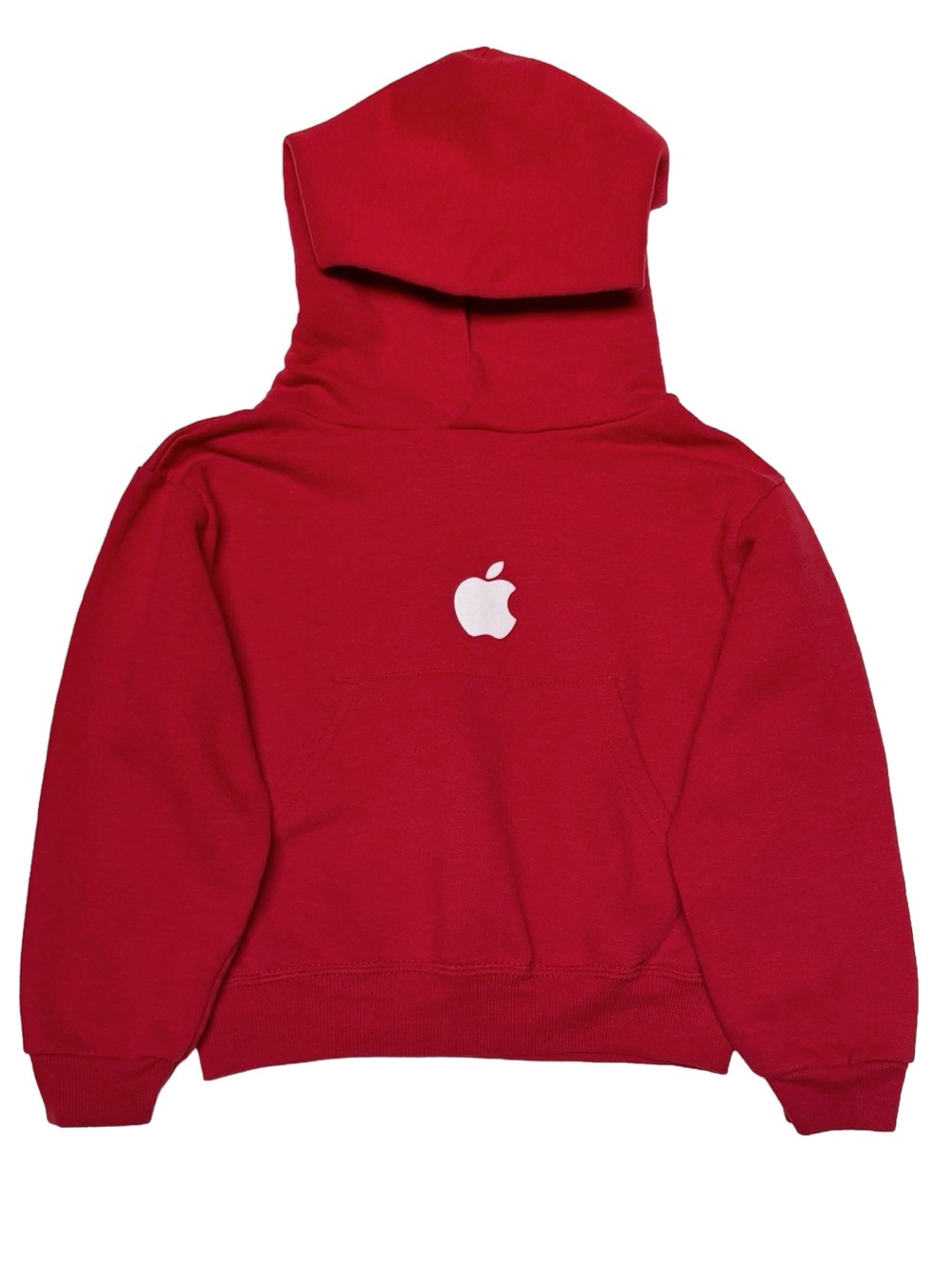 Vintage Apple Computer Kids Red Hoodie Jerzees